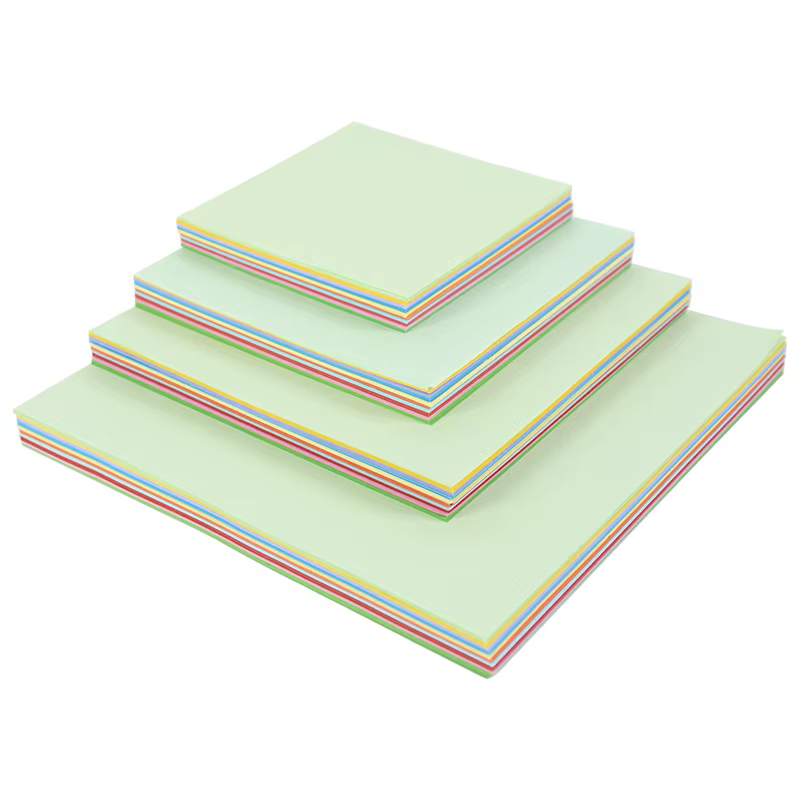 Papier Origami Double face couleur 8-15cm, 100 feuilles de papier pliable facile, papier pliant fait à la main pour enfants, artisanat d'art