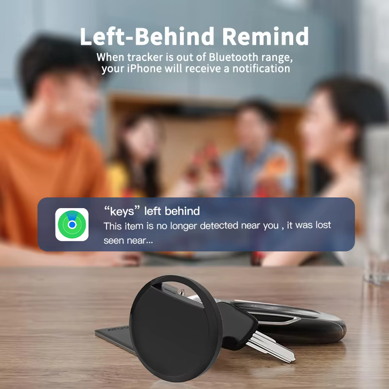 Lot de 4 balises intelligentes pour Apple Find My – Traceur d'objets Bluetooth avec alerte d'objets perdus et signal sonore pour retrouver clés, portefeuille, bagages