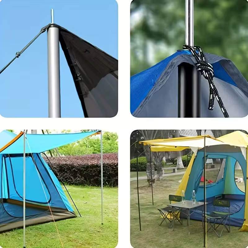 (2m/2pcs) Poteaux de tente réglables