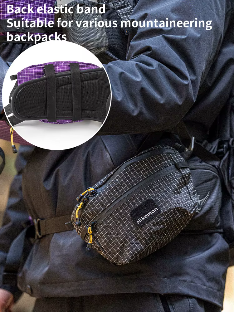 Hikeman sac de poitrine en plein air sac de pêche multifonctionnel Camping sac à bandoulière sport cyclisme sac de taille