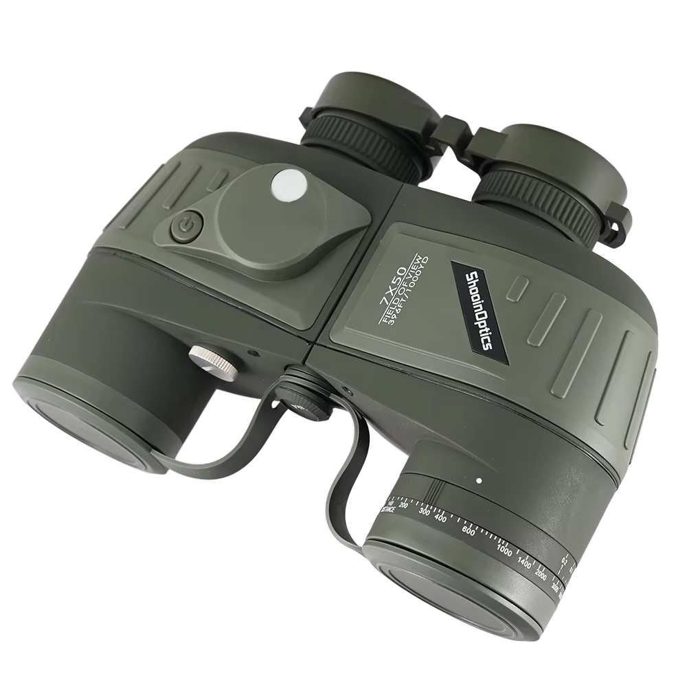 SHOOINOPTICS jumelles 7X50 boussole nautique FMC azote flottant imperméable pour la chasse observation des oiseaux NAVIG