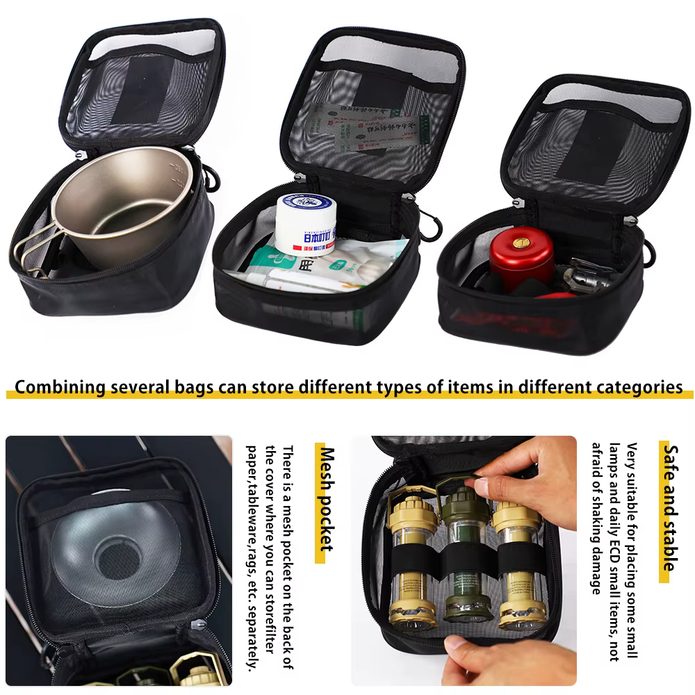 Deerest-Sac de Rangement Respirant pour Camping en Plein Air, Multifonctionnel, pour Pique-Nique, Médical, en Maille