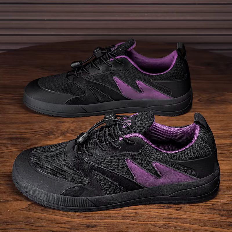 Chaussures de marche pour hommes à bout large