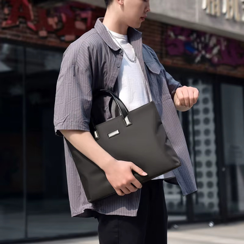 Sac à main tendance 2026, grande capacité, sacoche d'affaires imperméable, sac à documents, grand sac à main de voyage pour homme