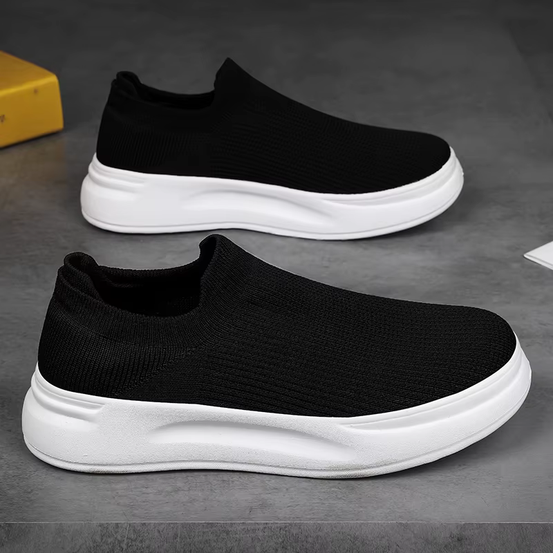 Nouveaux hommes chaussures de sport printemps été maille respirant plat espadrilles décontractées en plein air
