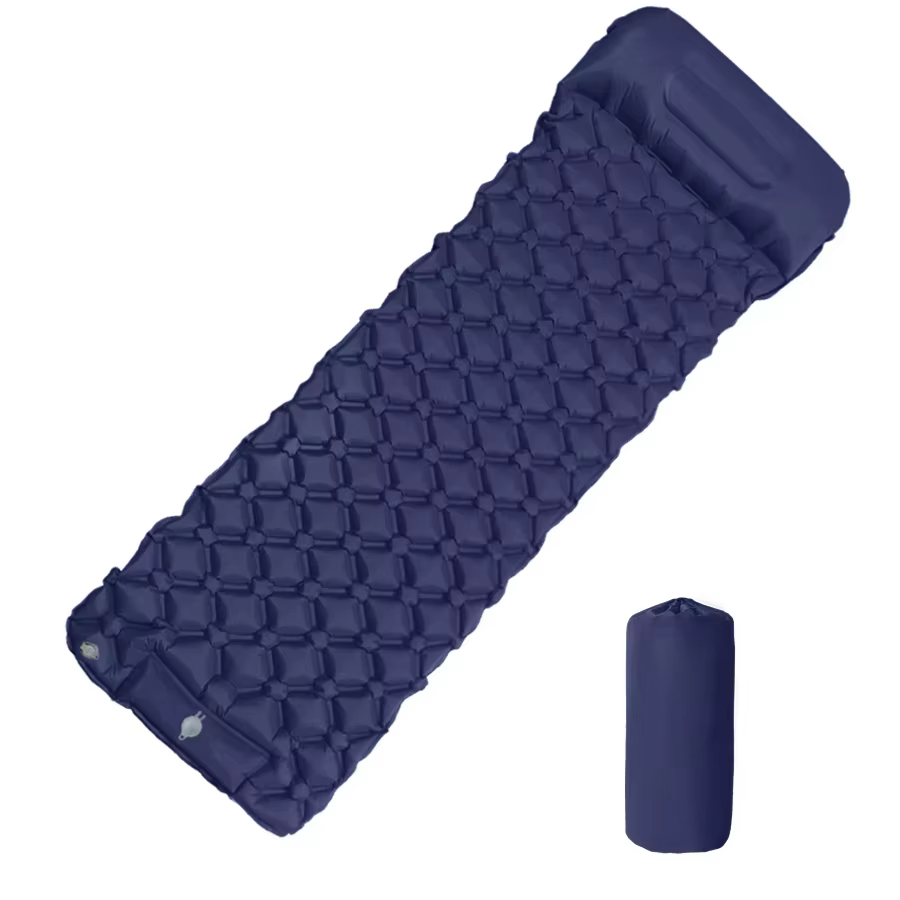 Matelas gonflable de camping extérieur avec oreillers