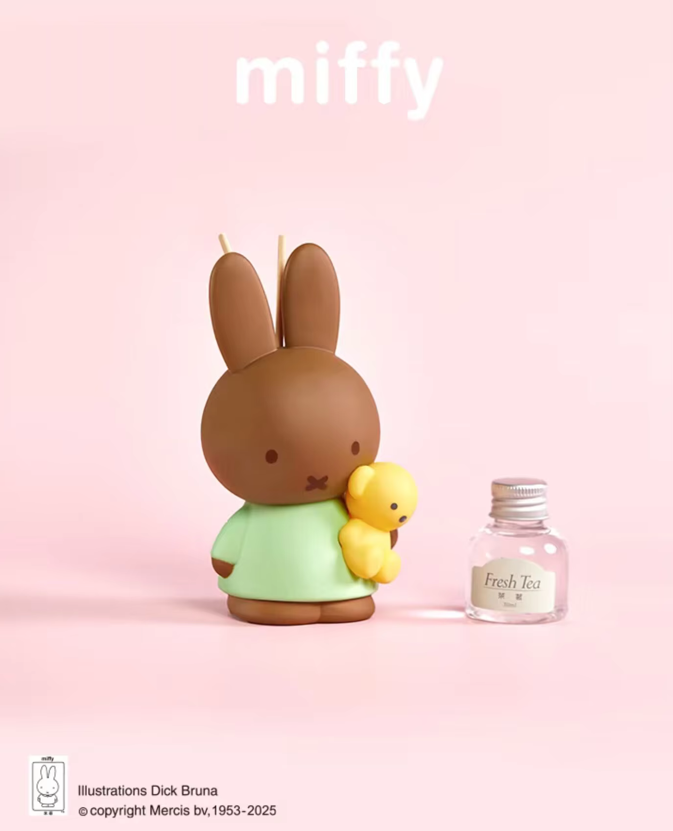 Nouveau diffuseur à bâtonnets Miffy Aroma Series authentique, figurine lapin mignon pour la décoration intérieure, chambre et table, cadeaux jouets