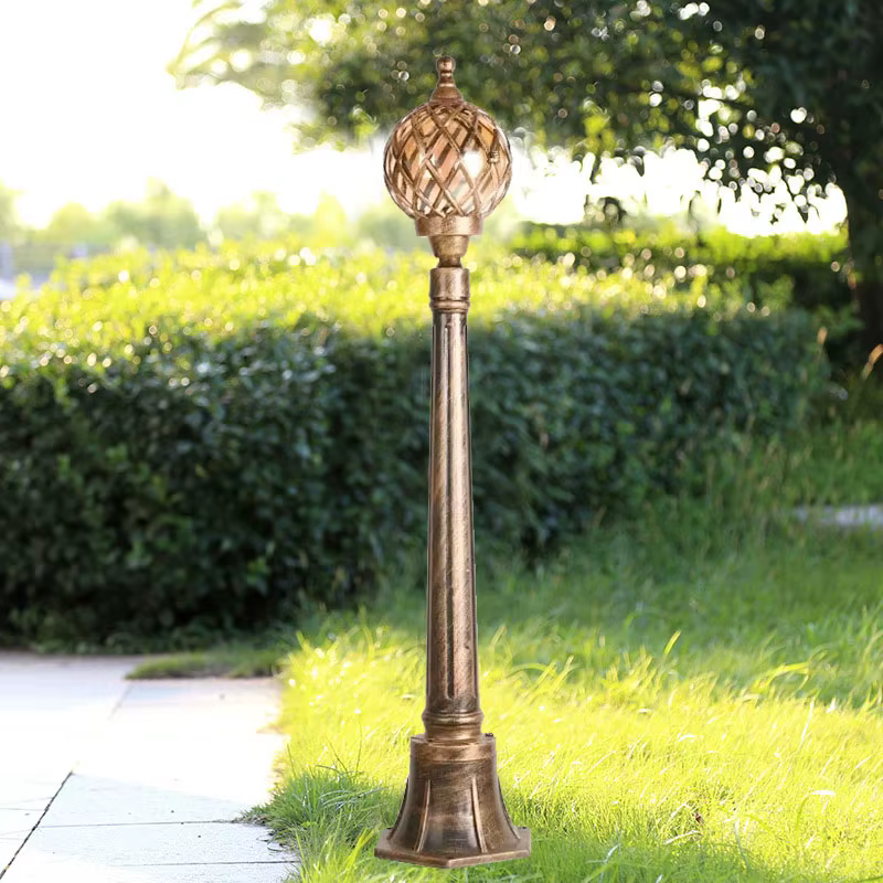 Lampe de pelouse extérieure communauté Style européen Tennis creux Villa pôle lampe jardin Villa cour extérieure lampadaire