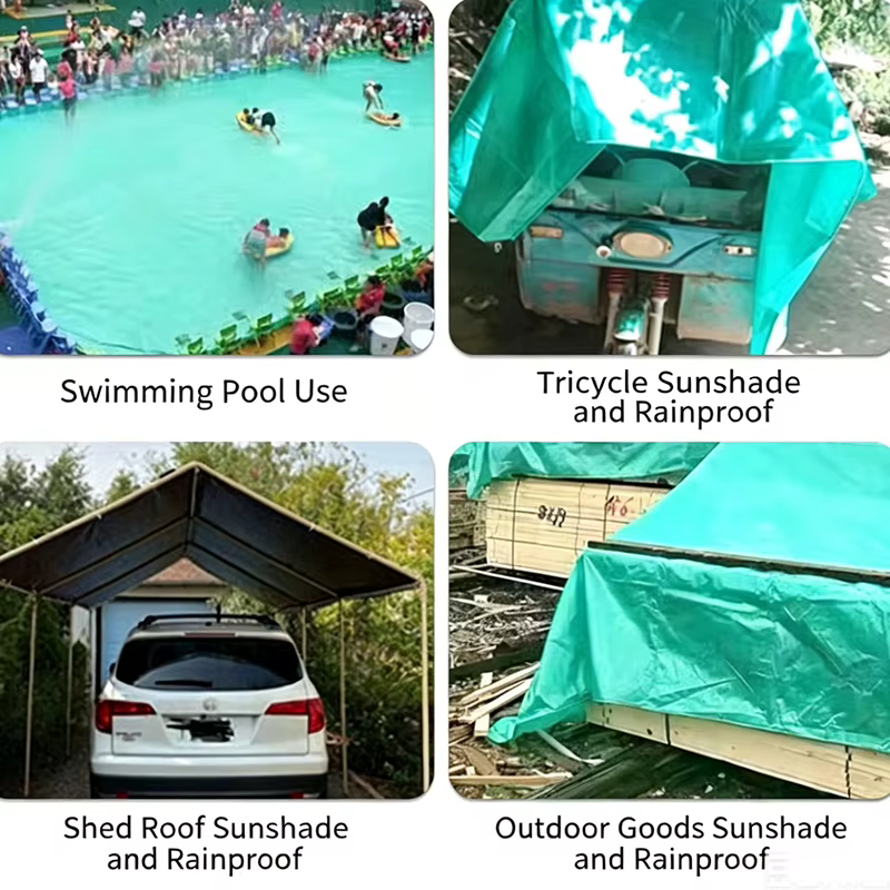 Bâche Épaisse 2x1 4x4 6x6 8x8 10x10m Grande Tente de Protection Imperméable Anti-UV au Soleil