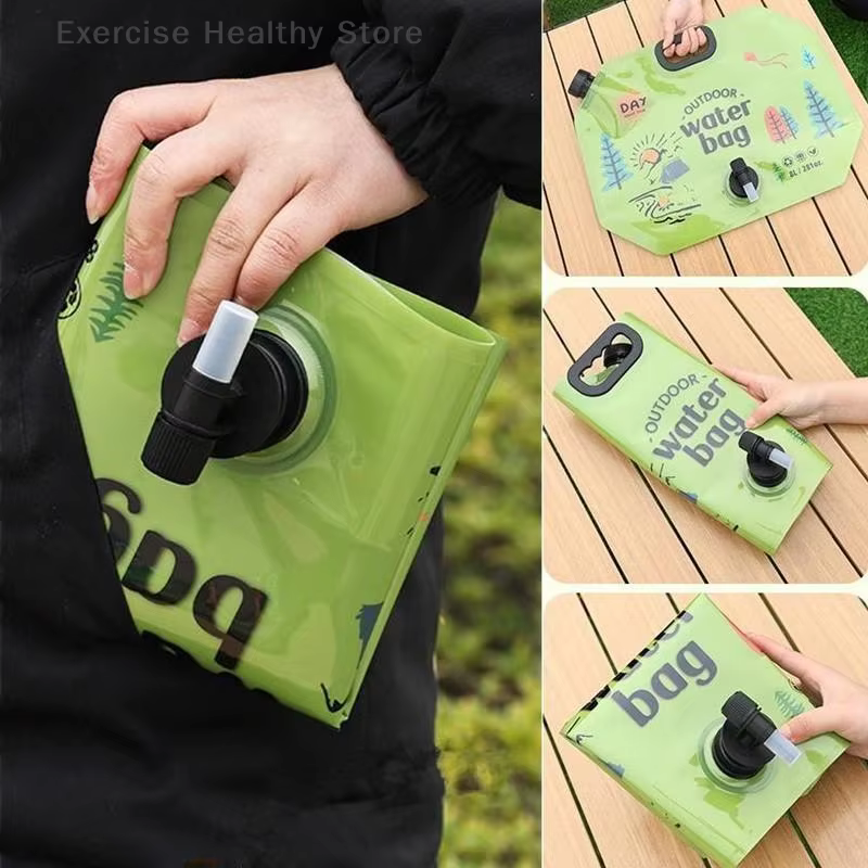 Sac de bière de Camping Portable 8L, seau d'eau potable pliable, récipient d'eau de grande capacité, sac d'eau léger de voyage en plein air