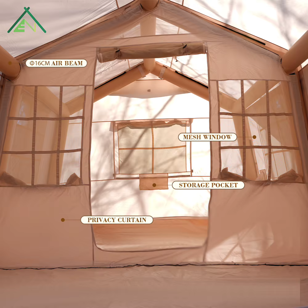 Tente gonflable de luxe pour le glamping en plein air