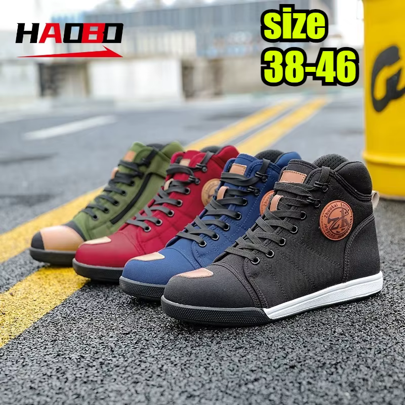 2025 bottes de moto hommes chaussures de motobiker bottes de motocross bottes d'équitation anti-chute pour course sur route Parkour chaussures équipement de chevalier