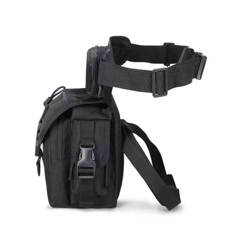 Sac de jambe tombante d'extérieur de grande capacité réglable avec poches latérales sac de taille de randonnée sac de cyclisme de vélo étanche polyvalent