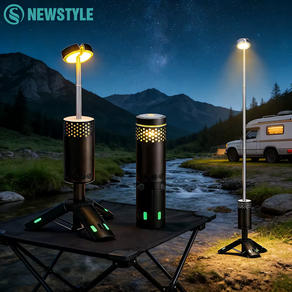 Lanterne de camping télescopique portable pliable magnétique
