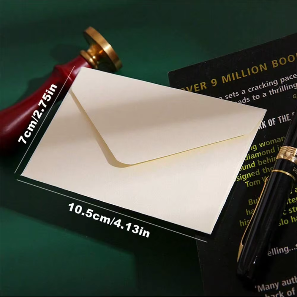 Mini Enveloppes Kraft Marron pour Cartes Cadeaux et Cartes de Visite, 3 Couleurs Classiques, 10.5x7cm/4x2.8, 20 Pièces/Lot