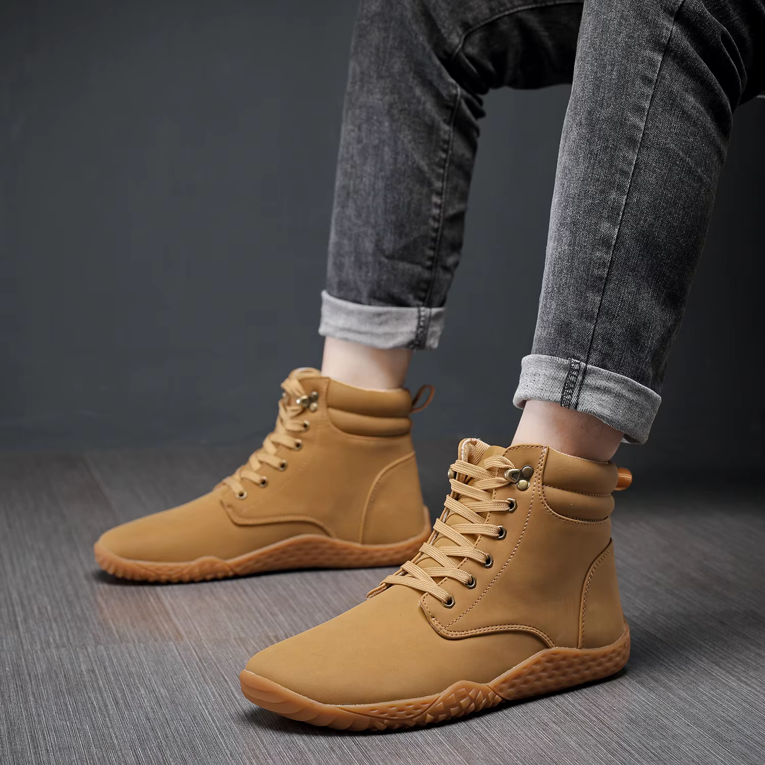 Chaussures larges pieds nus pour hommes