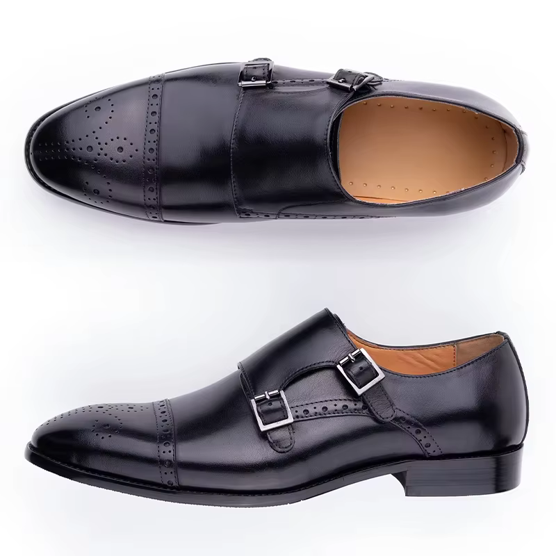 Mocassins à sangle de moine pour hommes