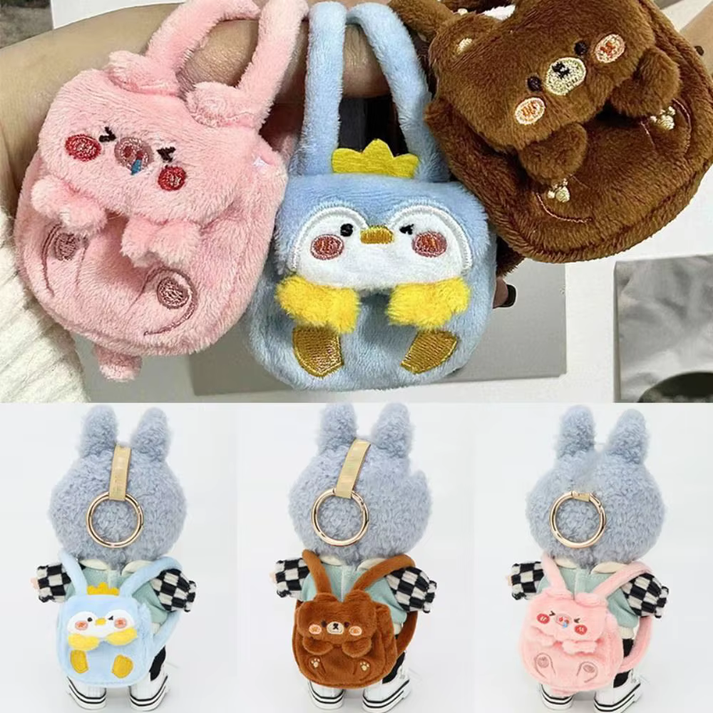Labubu-Sac à dos au beurre assressentide style animal, vêtements faits à la main, remplacement de plusieurs styles, accessoires vestisens, 17cm
