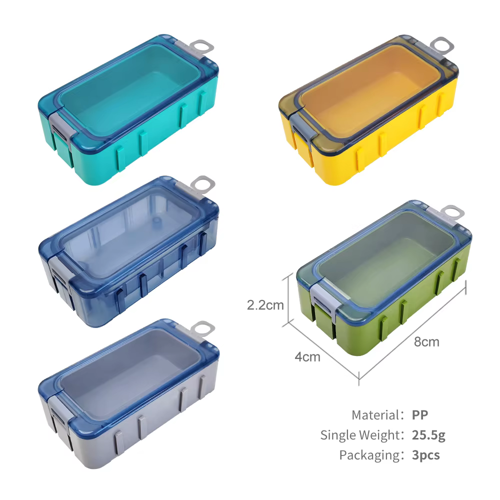 15 pièces matériel de pêche appâts boîtes de rangement Portable leurre crochet organisateur Mini utilitaire leurres boîte de pêche pêche en mer boîte d'accessoires
