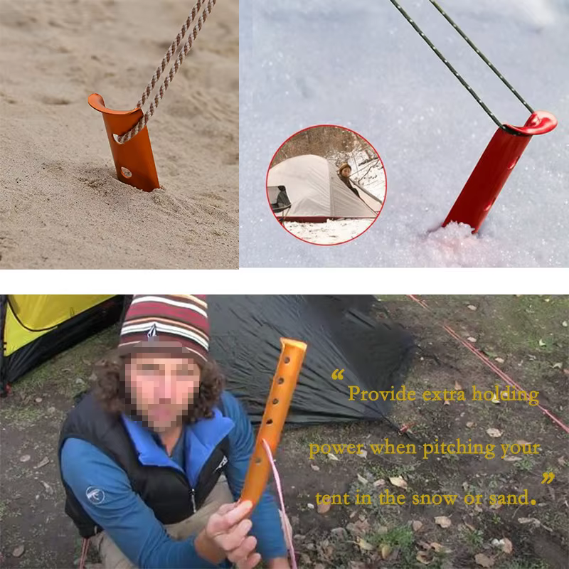 Piquets de tente de plage en forme de U, piquets de tente de camping, plage extérieure, neige, sable, accessoires de bâche au sol, 31cm