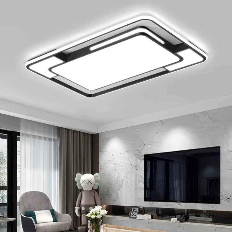 Salon LED plafonnier moderne Simple chambre salle à manger lumière nordique Lustre décoration de la maison éclairage intérieur Lustre