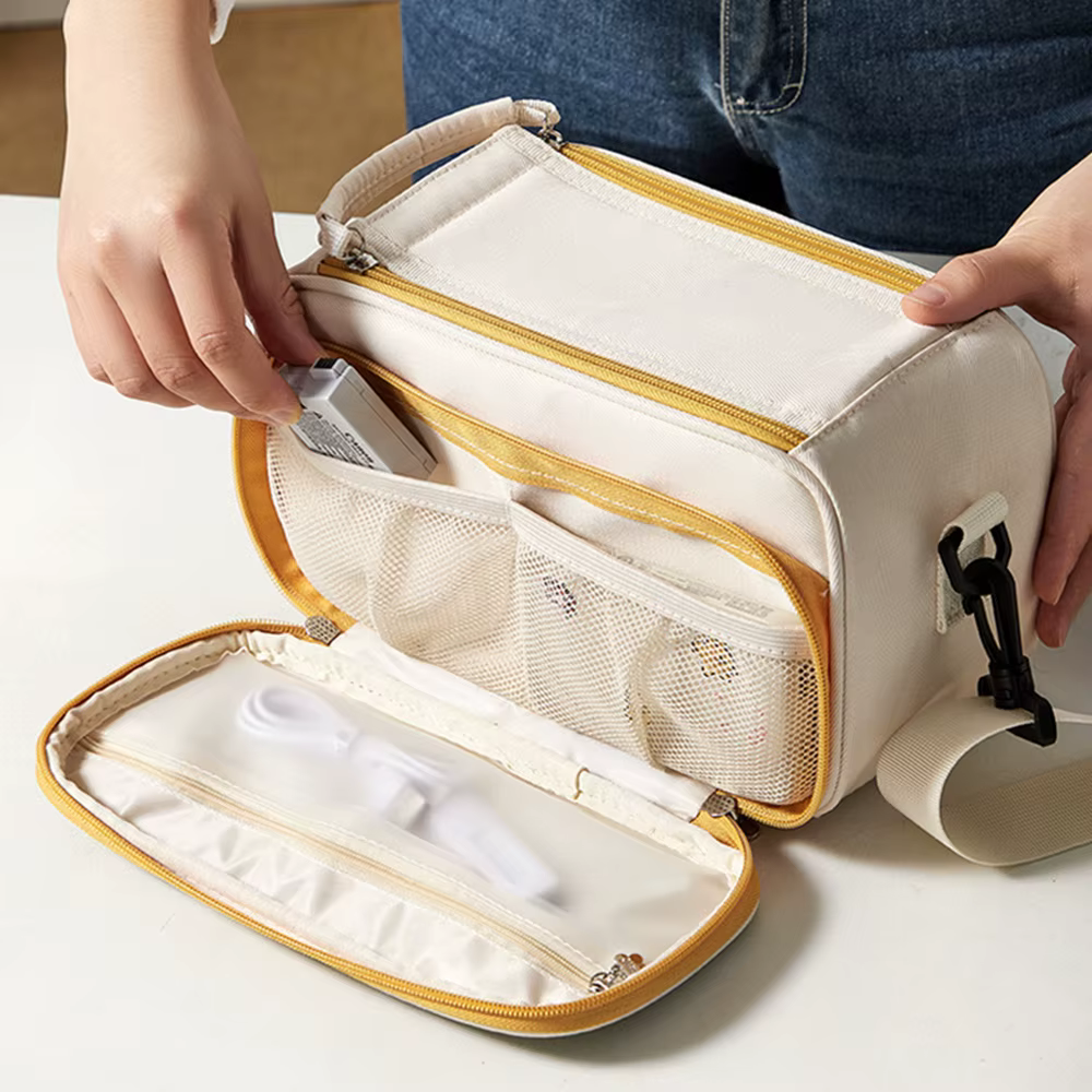 Sac de rangement pour appareil photo avec design bicolore