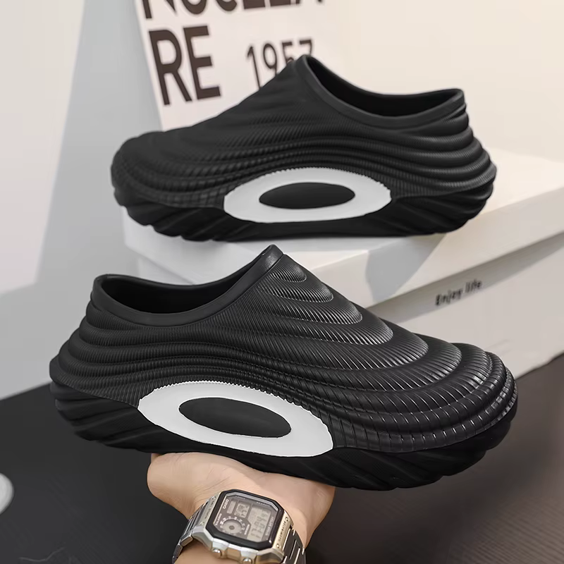 Baotou pantoufles pour hommes 2025 nouveau modèle antidérapant Anti-odeur sport extérieur sandales imperméables chaussures de travail de cuisine