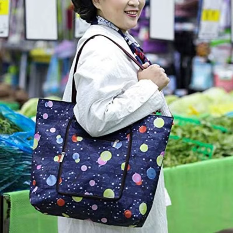 Grands sacs d'épicerie robustes, sacs quotidiens réutilisables, pliables, lavables et imperméables, nouvelle collection 2025