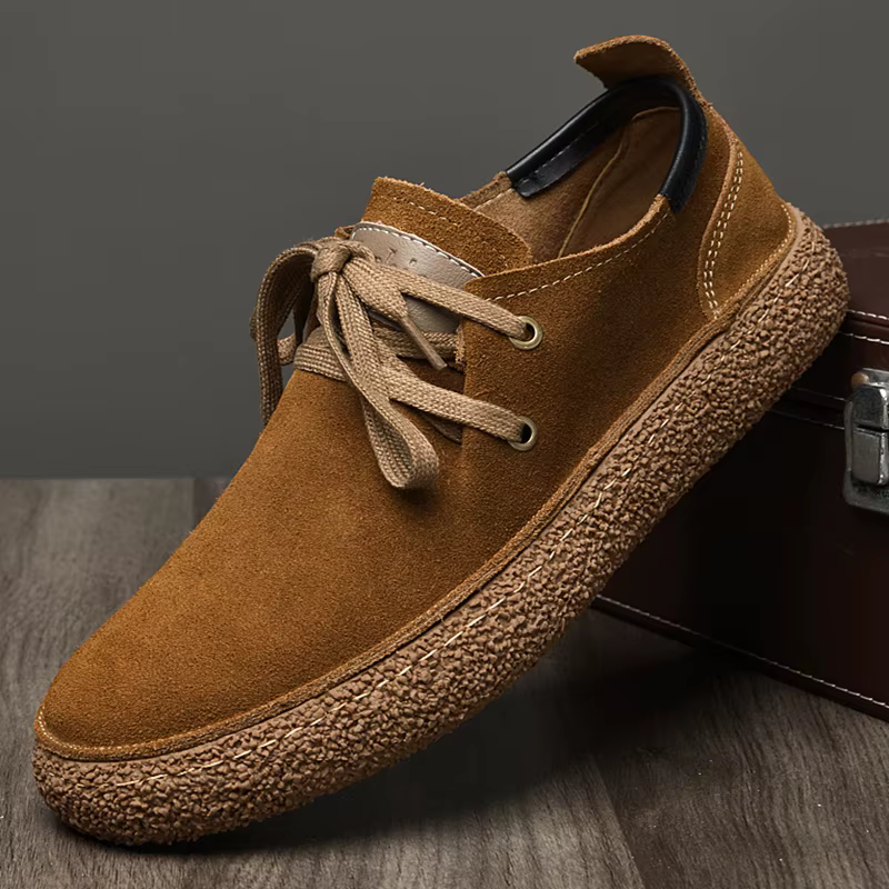 Baskets d'extérieur en cuir véritable Nubuck