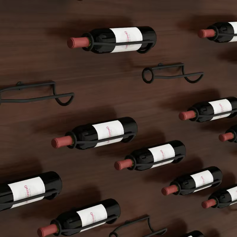 Support mural en métal pour cave à vin, présentoir de stockage de bière et de champagne, support d'étagère en fer T1, accessoires de bar, JJ001