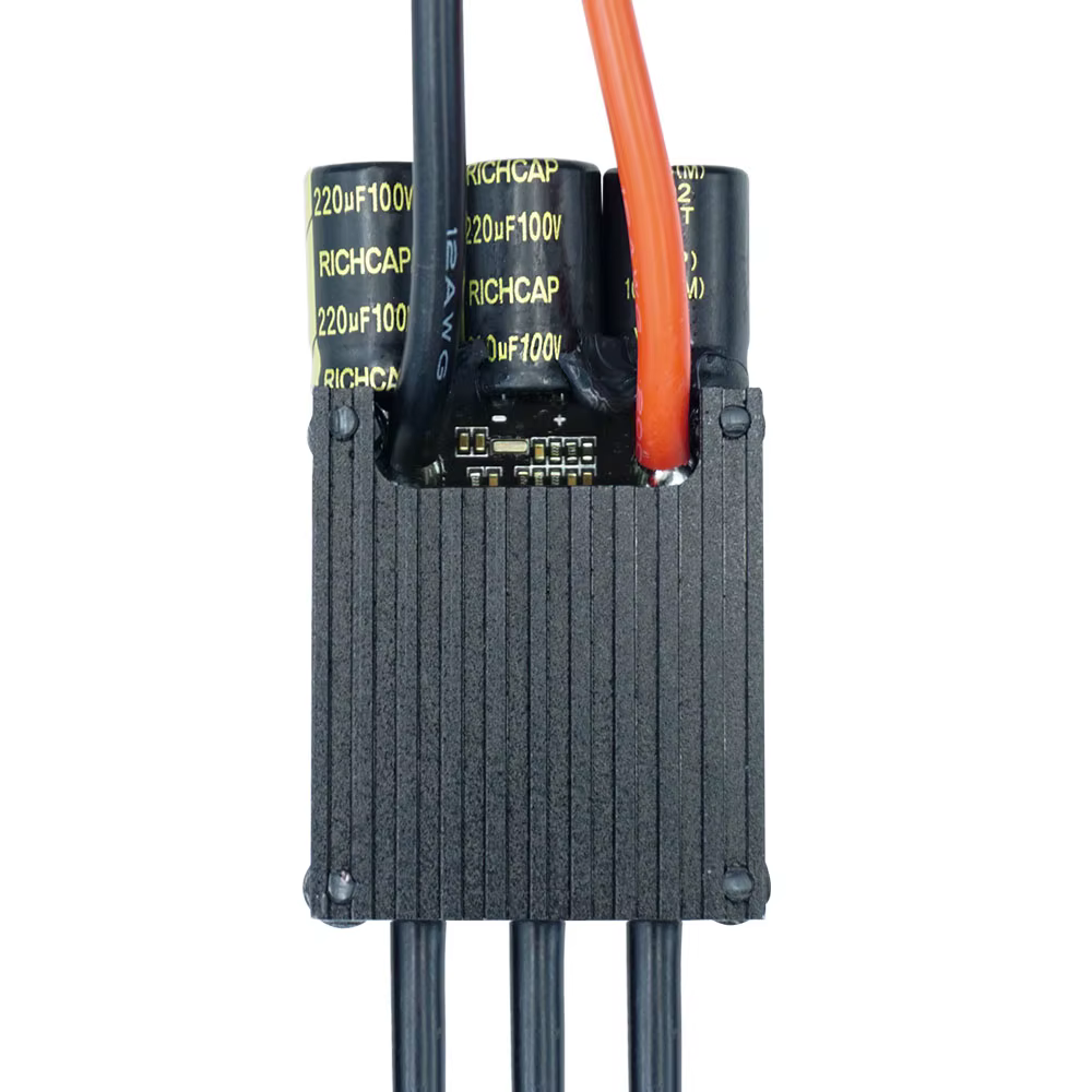 Contrôleur de vitesse électrique Flipsky ESC Mini FSESC4.20 50A pour skateboard basé sur VESC ®   4.12 Avec dissipateur thermique en aluminium anodisé