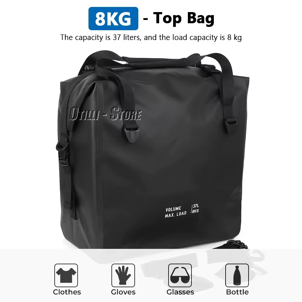 Sac intérieur noir pour bagages de moto, pour BMW R1300GS ADVENTURE R 1300 GS Adventure 1300GSA, sacs supérieurs en aluminium