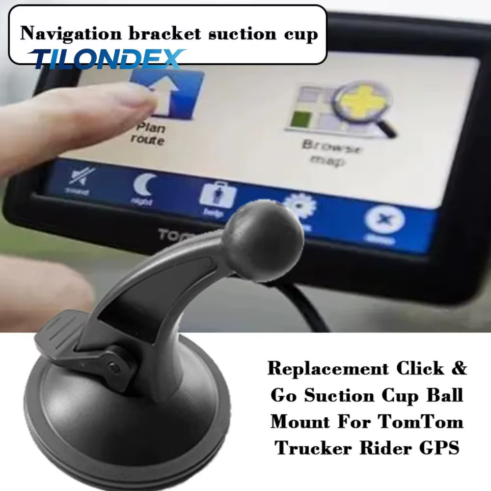 Support de remplacement à ventouse TILONDEX 1 pièce Click & Go pour TomTom Trucker Rider GPS, accessoire d'intérieur de voiture