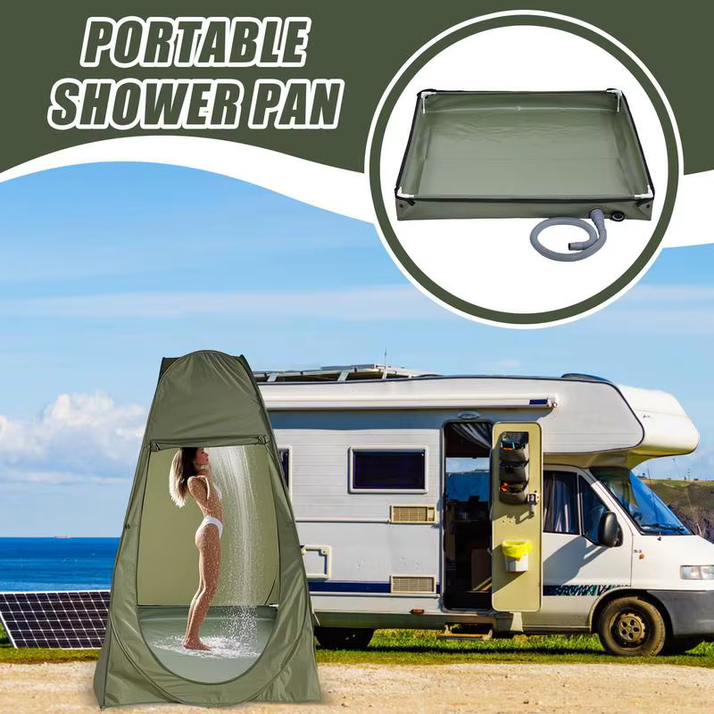 Base de sol de tente de douche pliable