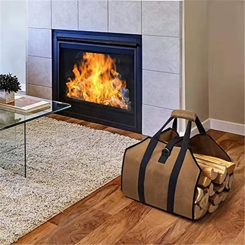 Sac fourre-tout portable pour bois de chauffage extérieur