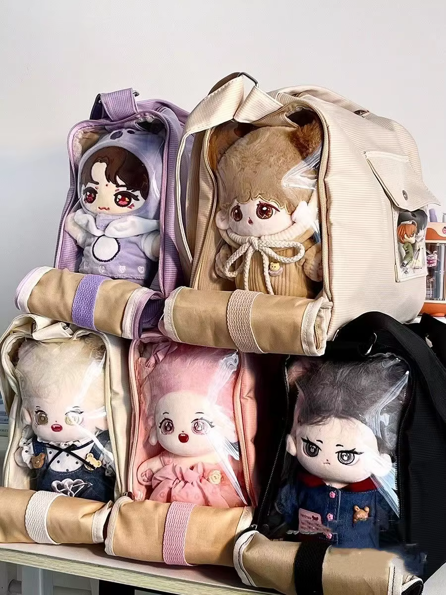 Itabag Kawaii pour poupées de 20CM, nouveau Style, sacs à bandoulière pour filles du lycée japonais, sac Ita pour femmes, sac à bandoulière de poche Transparent