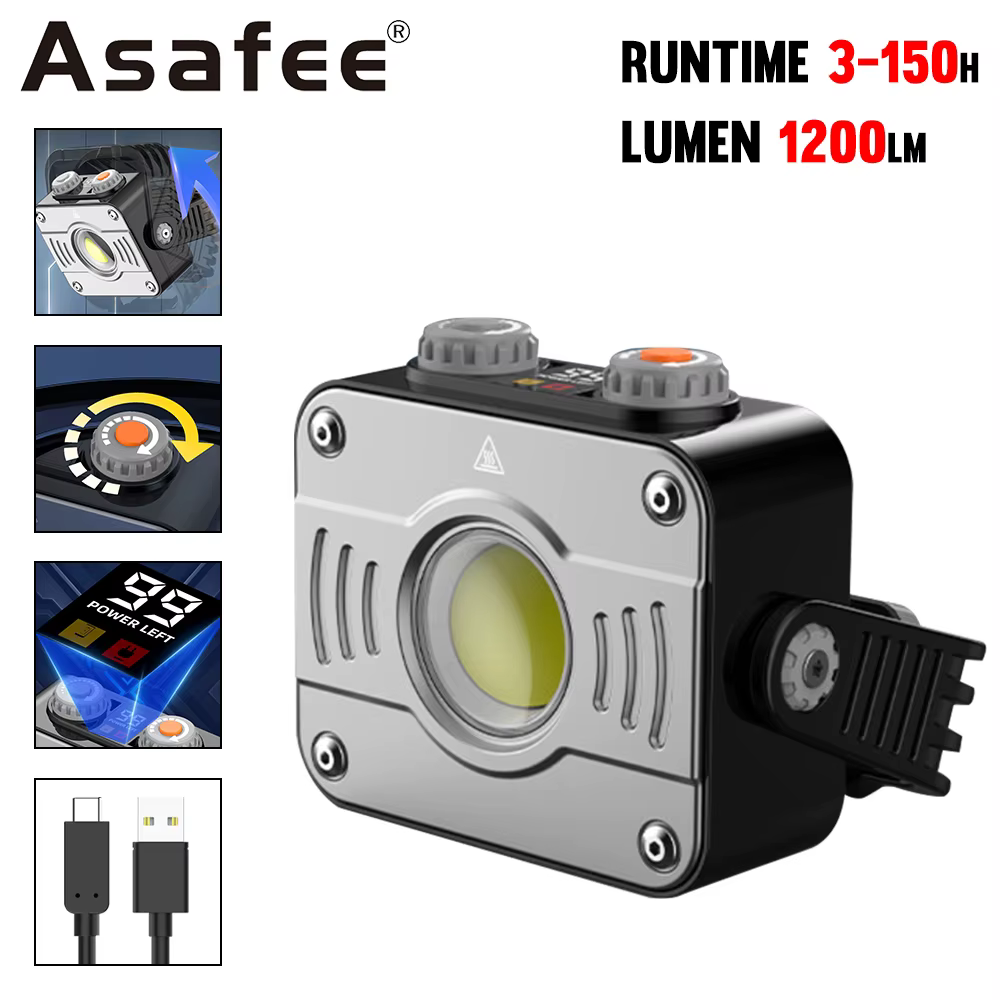 Asafee-Lampe de camping COB LED sous LM Tiki