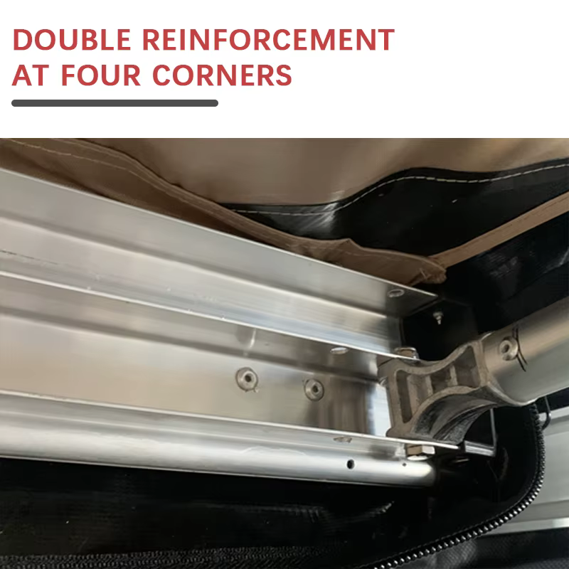 Tente auvent rétractable en aluminium sur mesure pour 4x4 - Abri latéral pour toit de voiture pour la randonnée en montagne et le camping tout-terrain en SUV