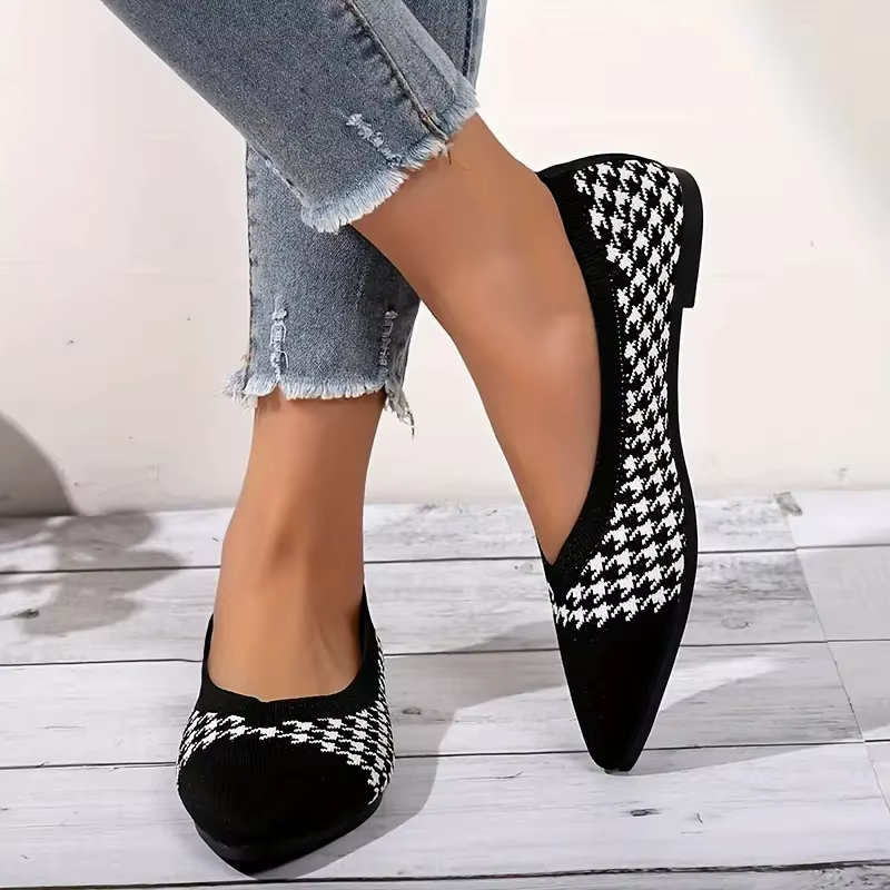 Ballerines décontractées pour femmes, chaussures à talons bas, pieds nus, baskets élégantes pour femmes, mocassins confortables, Parker pointu, femme, nouveau