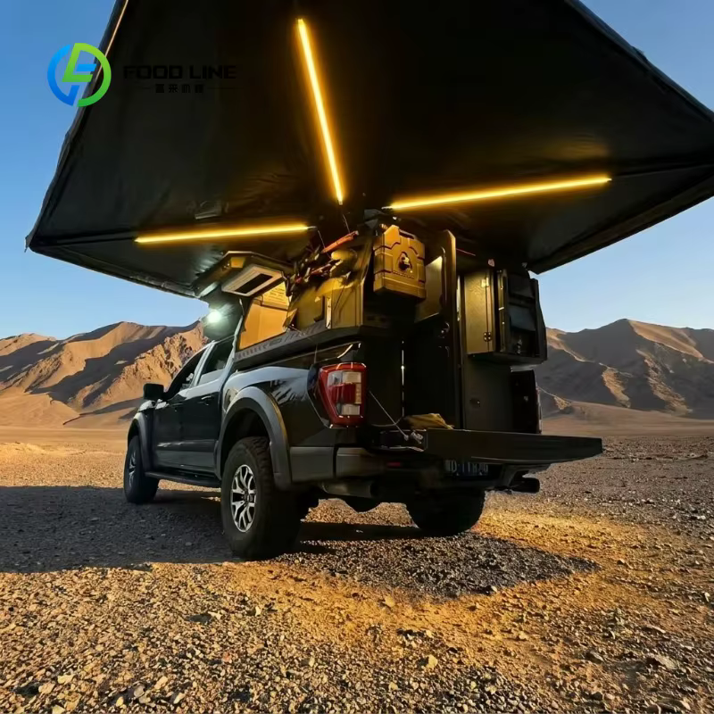 Tente de toit rigide personnalisée pour pick-up avec échelle et auvent pour les aventures en plein air – Achetez en gros pour économiser