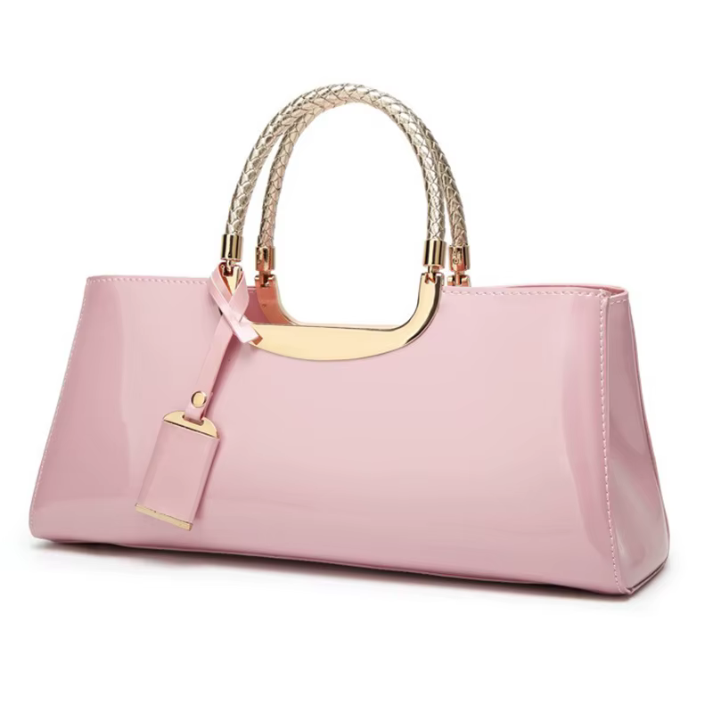Nouveau Sac Bandoulière Tendance en Cuir Verni Brillant 2026, Sac à Main Simple et Polyvalent, Sac de Soirée pour Femme