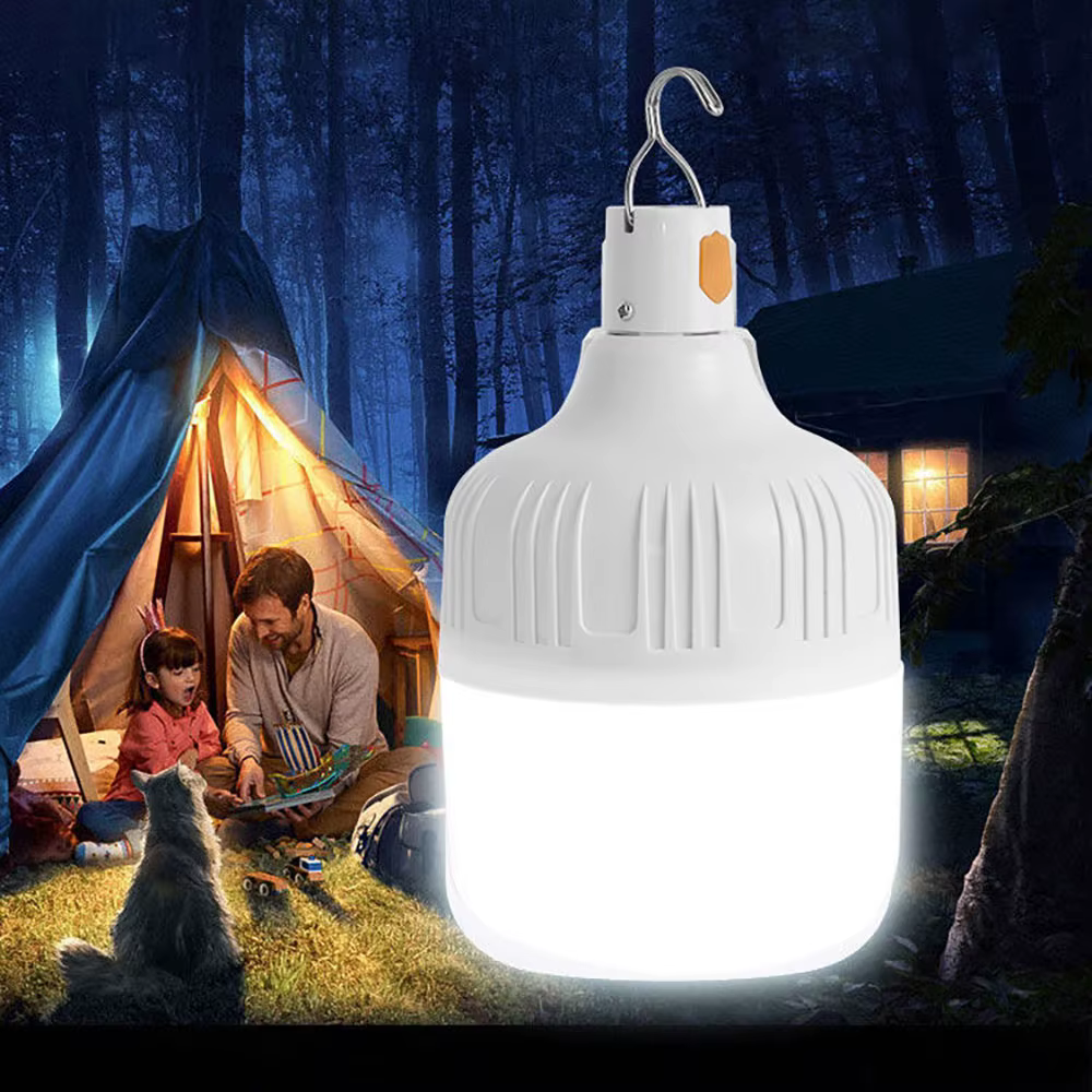 Lampes de Camping portables lampe Rechargeable lumière LED lanterne ampoule de secours tentes haute puissance éclairage