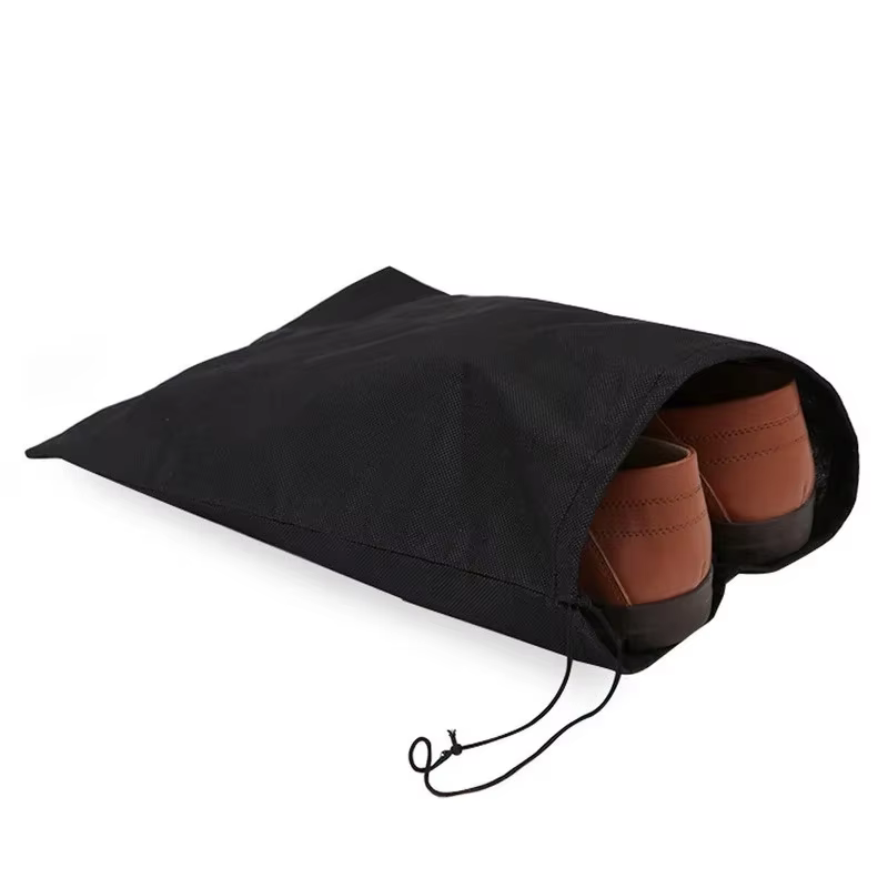 Pochette de voyage pour chaussures Non tissée, fourre-tout Portable, sac de rangement à cordon, organisateur d'accessoires de voyage, pochette à cordon haute