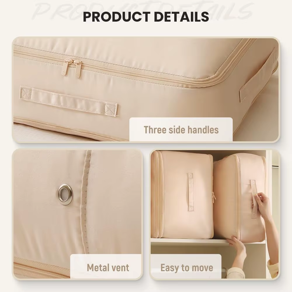 Sac de rangement auto-compressible pour couette