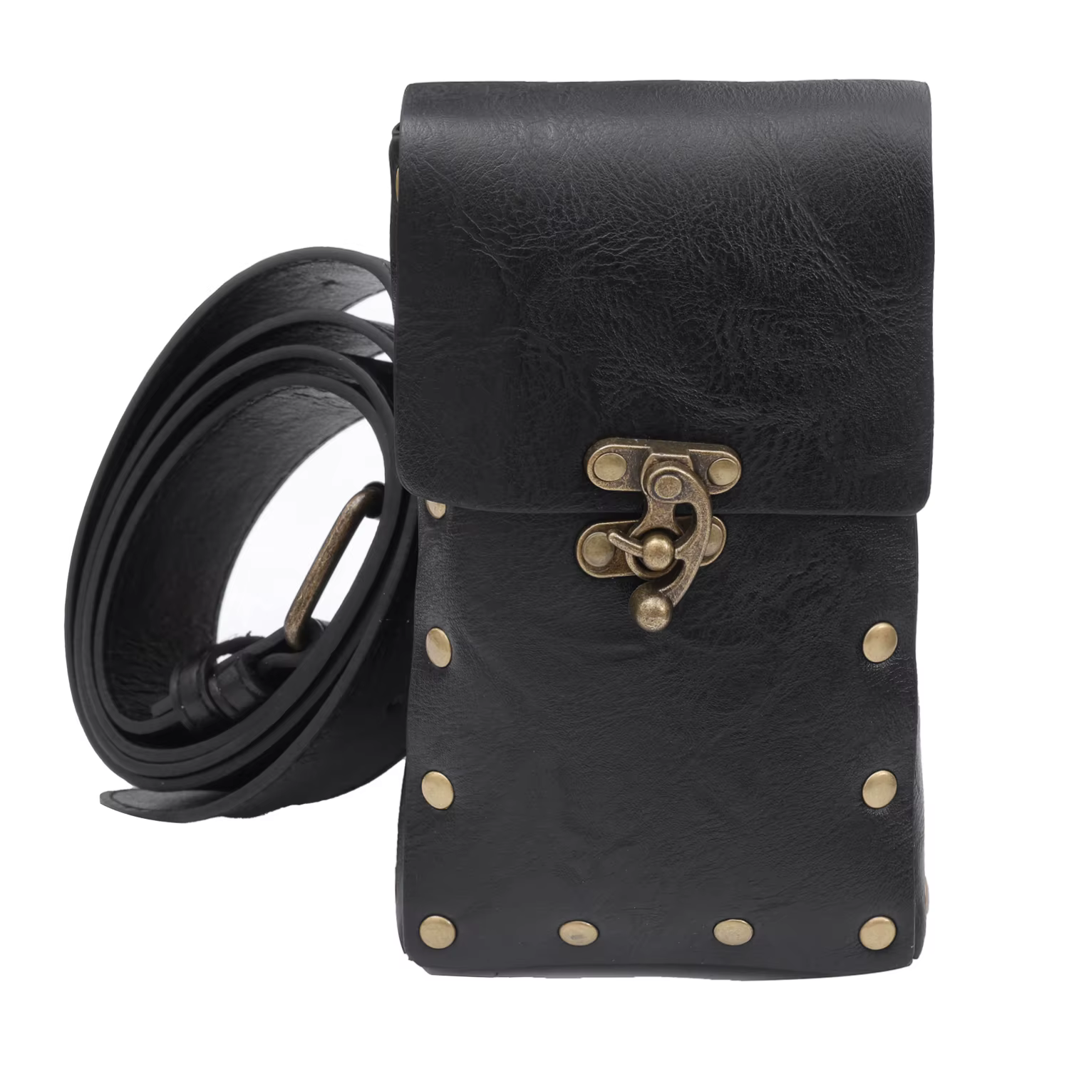 Sac à main en cuir pour hommes et femmes, sacs de taille, portefeuille en poudre, ceinture, punk, viking, 7,5, accessoire de costume d'Halloween pour adultes