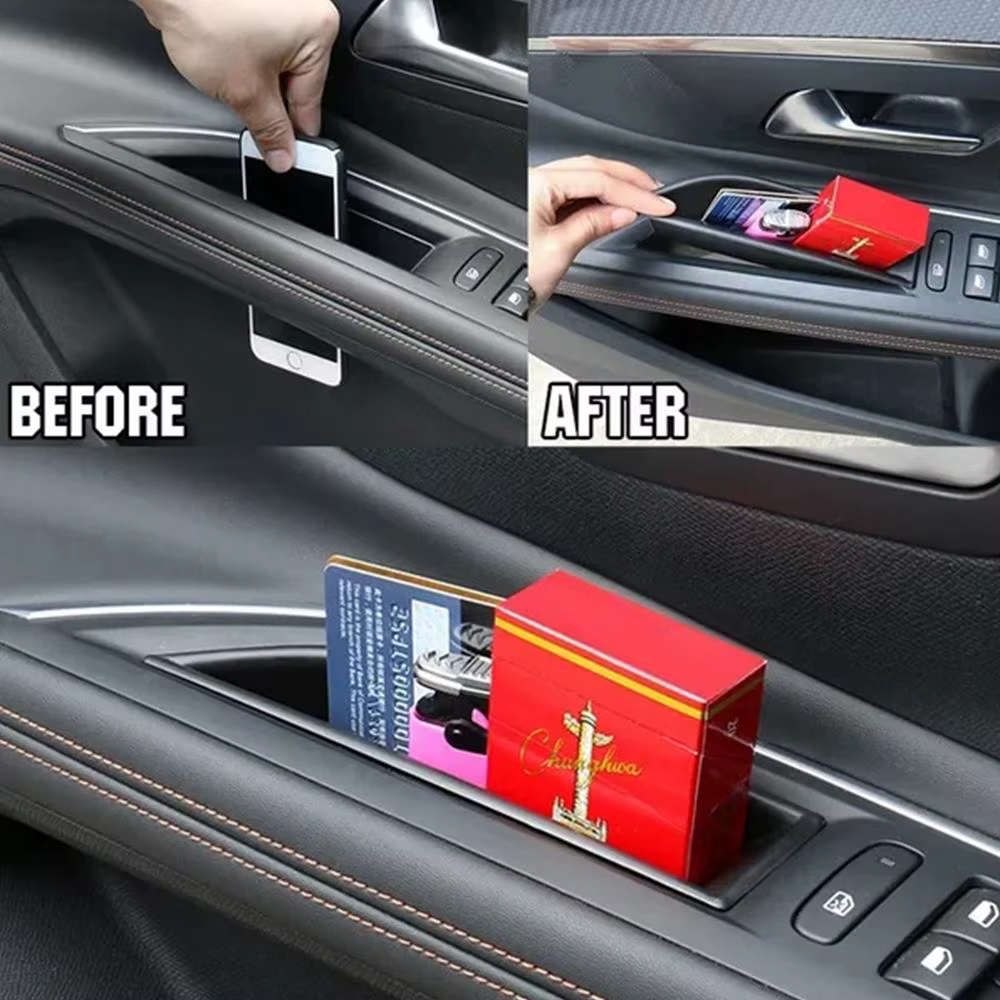 Organisateur de voiture pour Peugeot 3008 3008GT 4008 5008 2016-2020, boîte de rangement pour poignée de porte et accoudoir, plateau de rangement, accessoires auto