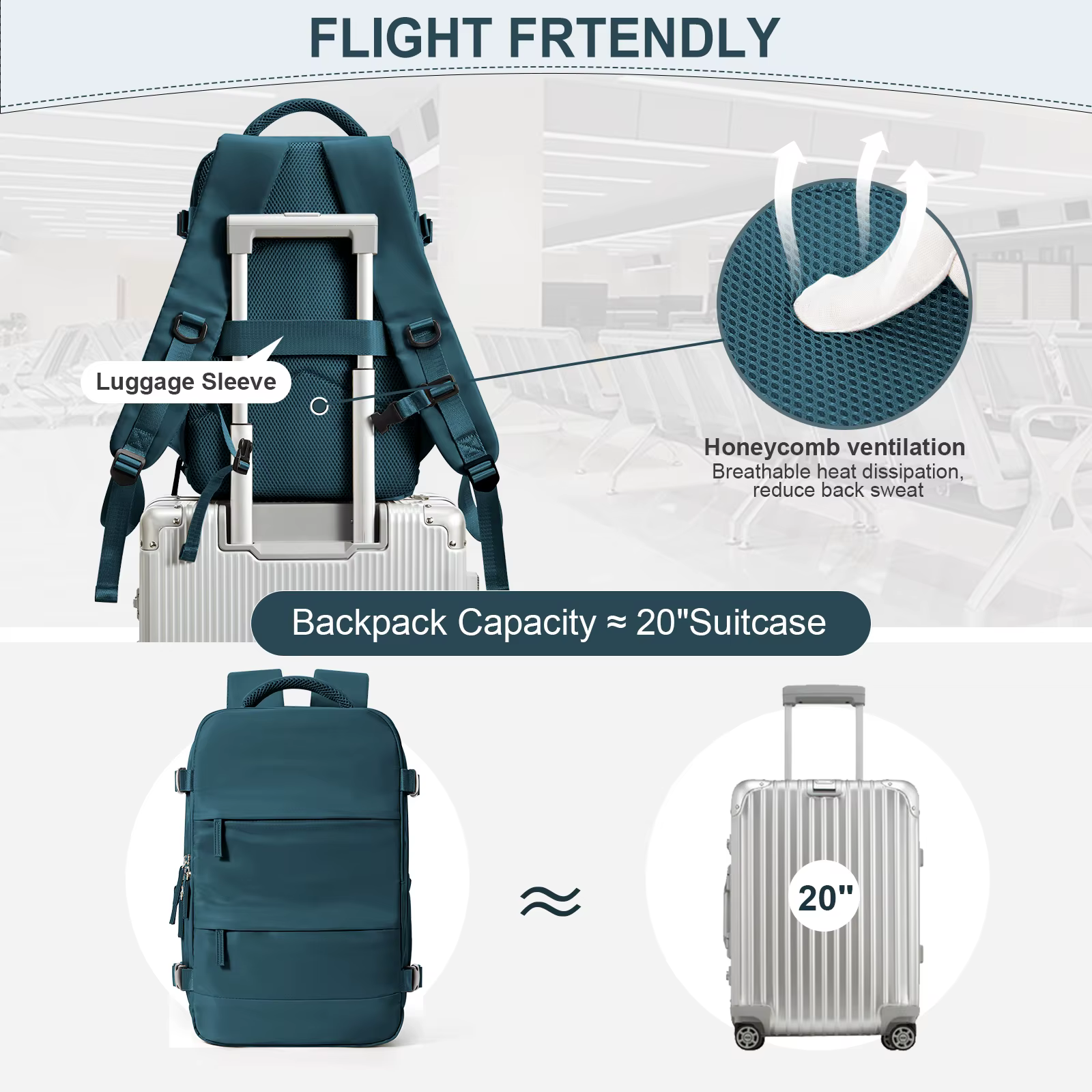 Sac à dos de voyage pour femmes et hommes