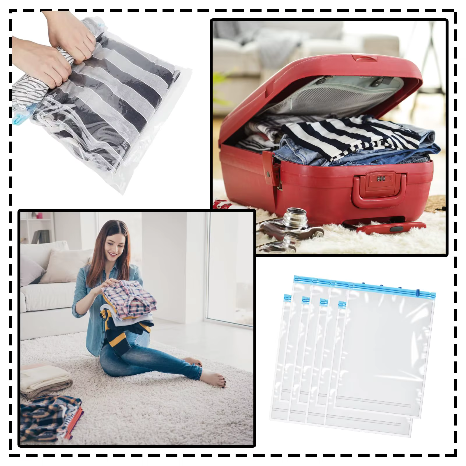 10 sacs de compression de voyage