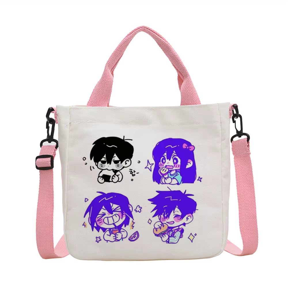 Sac fourre-tout Omori, sac à provisions, sac à bandoulière, sac fourre-tout personnalisable, sac de courses femme