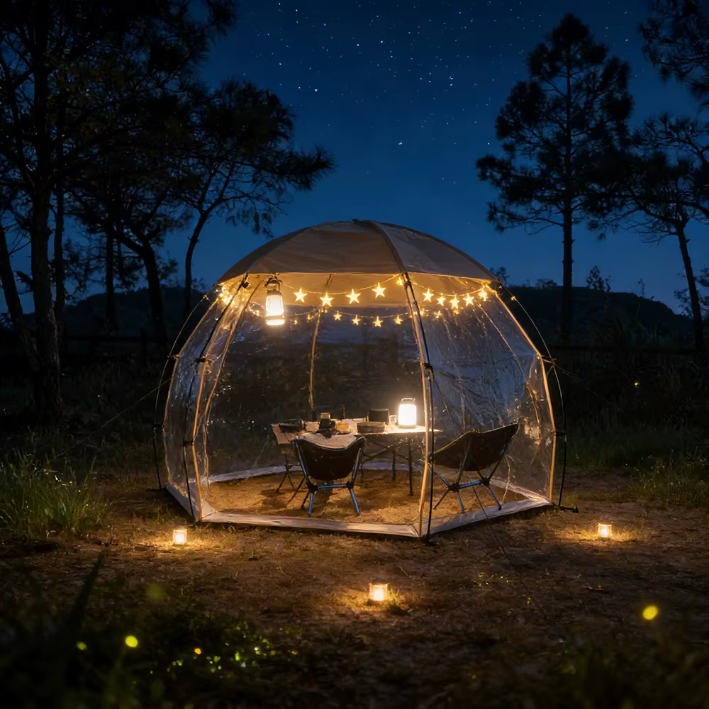 Tente à bulles transparente Camping pique-nique Hemi